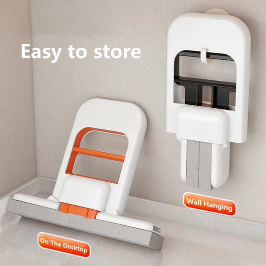 Compact Handheld Desktop Mop – Foldable & Reusable