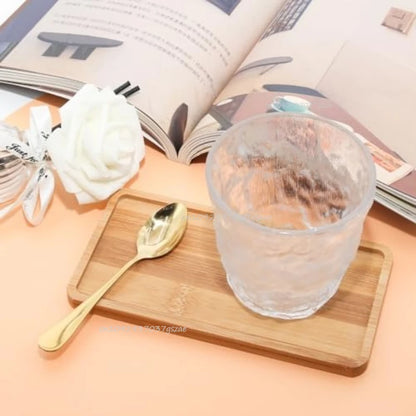 Bamboo Tray Set – Multi-Shape Wood Coaster & Plant Pot Tray