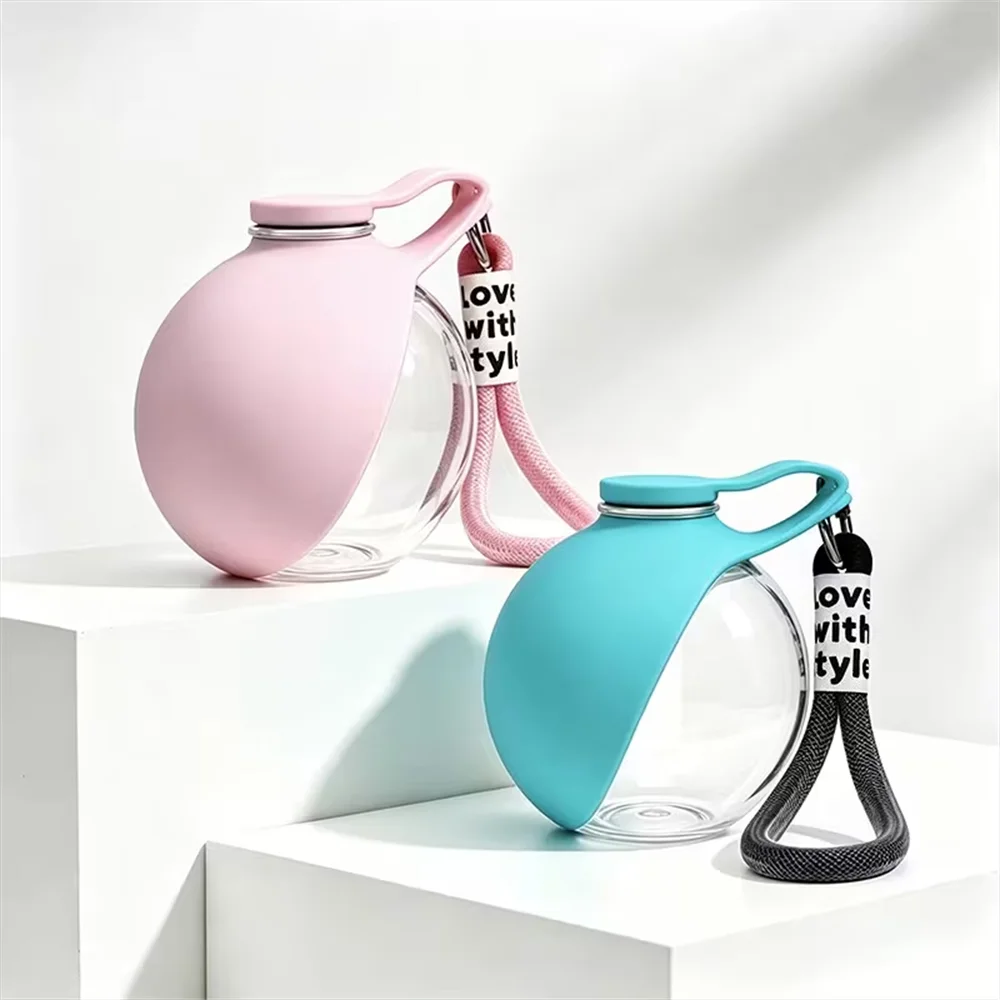 Portable Pet Water Bottle,Leak-Proof Travel Water Dispenser with Bowl , Outdoor Walking and Travel Drinking and Feeding Containe