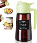 2-in-1 Glass Oil Dispenser & Sprayer | 16oz Leakproof Olive Oil Bottle for Cooking, Air Fryer & BBQ